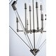 preview thumbnail 3 of 1, Lucent 8-light 35.5" Wide Steel Pendant - Polished Nickel