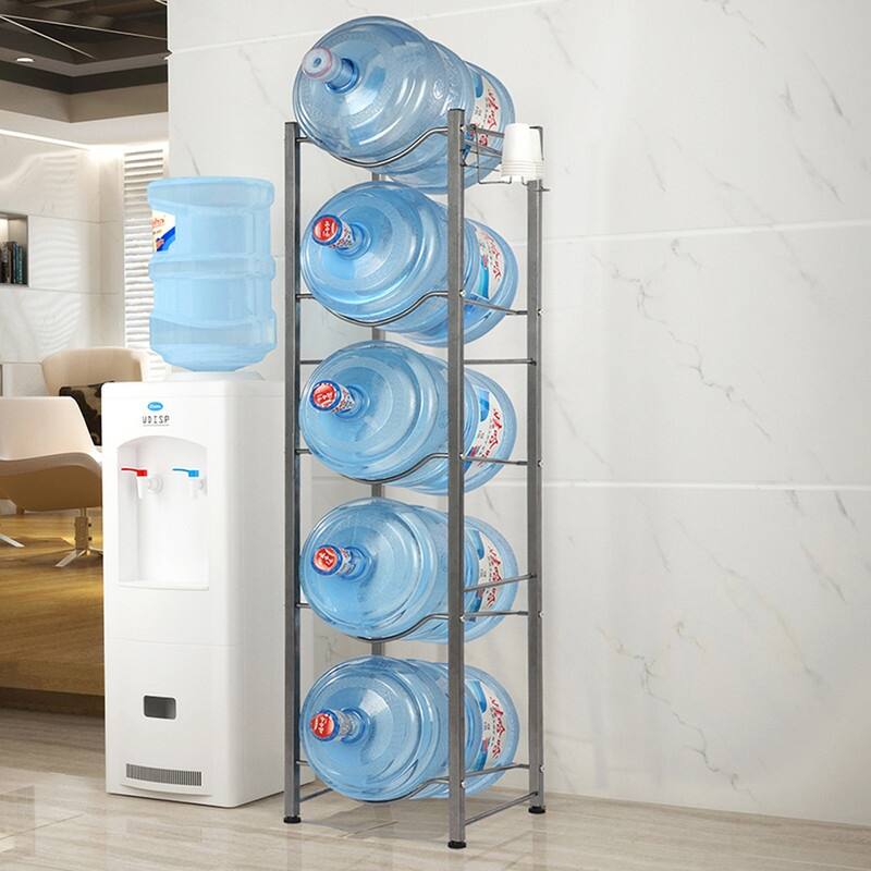 Heavy Duty Jug Holder Water Bottle Storage Rack, 4-Tier 5-Tier