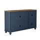 preview thumbnail 12 of 33, 2-Piece Floral Storage Buffet Sideboard Set - 55" & 38" in Width - 55" & 38" in Width