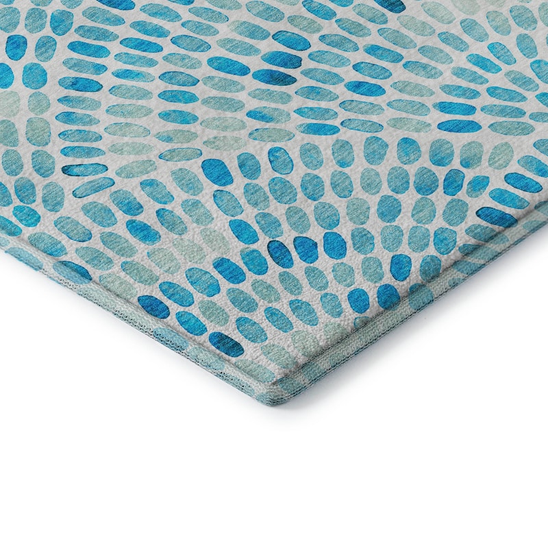 Premium Washable Super Soft Contemporary Mosaic Mayfield Rug