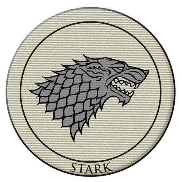 Shop Game Of Thrones Crest Patch Stark White Overstock 15027310