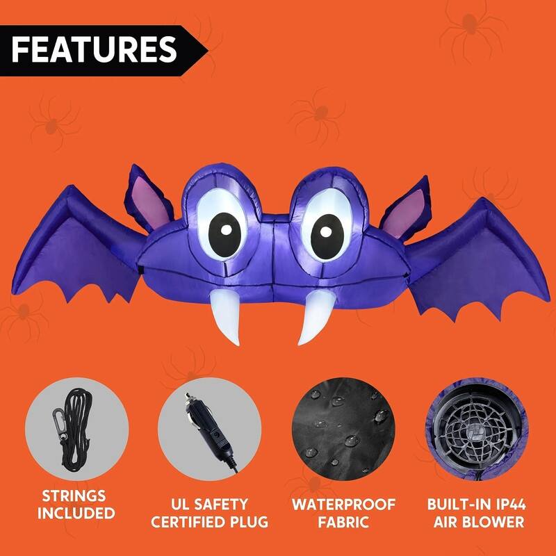 Halloween Inflatable Bat Car Trunk Decor