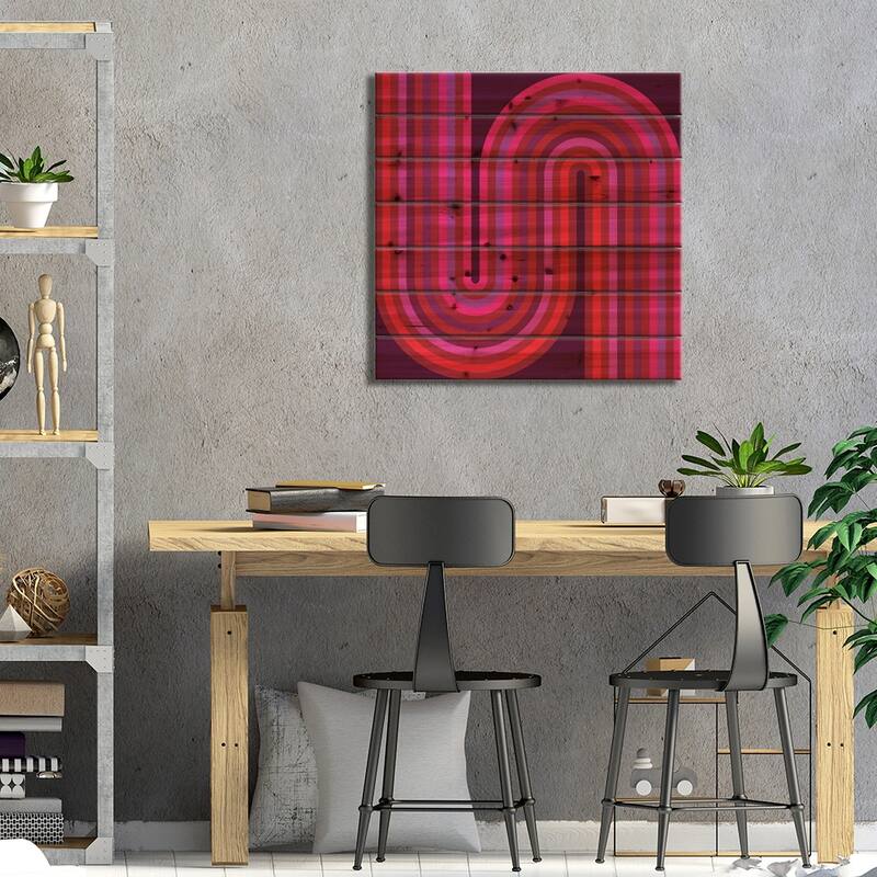 Flow Hot I Print On Wood by Greg Mably - Multi-Color