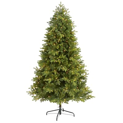6.5' Washington Fir Christmas Tree with 400 Clear Lights - Green