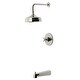 preview thumbnail 11 of 34, Kingston Brass Metropolitan Single-Handle Pressure Balanced Tub and Shower Faucet Polished Nickel