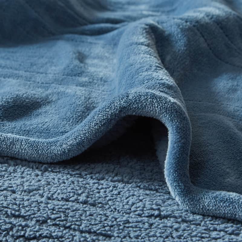 Beautyrest Solid Microlight to Berber Heated Blanket