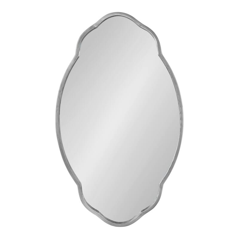 Kate and Laurel Magritte Scalloped Oval Wall Mirror