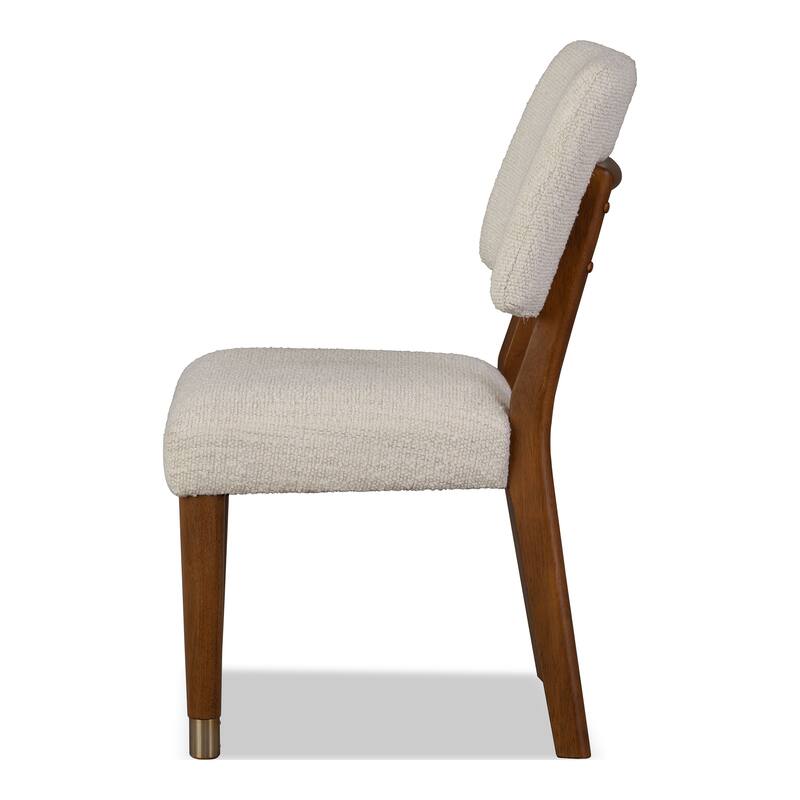 Furniture of America Forma Mid-Century Modern Walnut Solid Wood Dining Chairs (Set of 2)