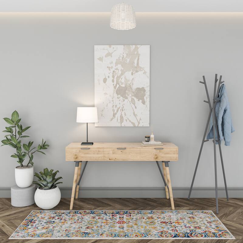 Gematria French Country Floral Indoor Area Rug