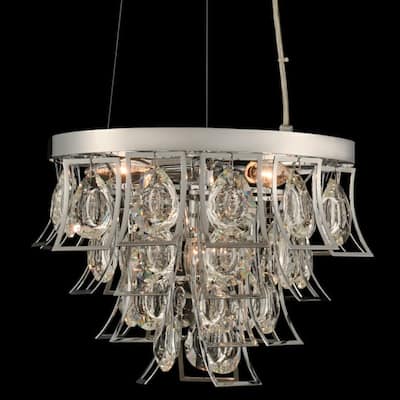 Allegri 031950-FR001 Carmella 14" Wide Pendant with Firenze Crystal