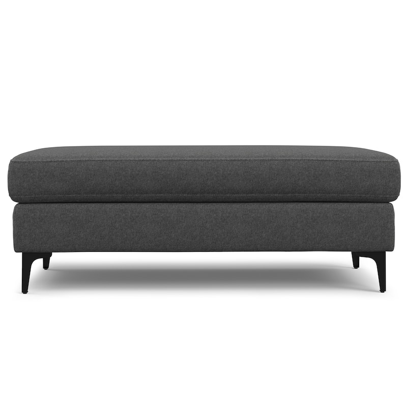WYNDENHALL Lana Large Rectangular Ottoman in Tightly Woven Performance Fabric