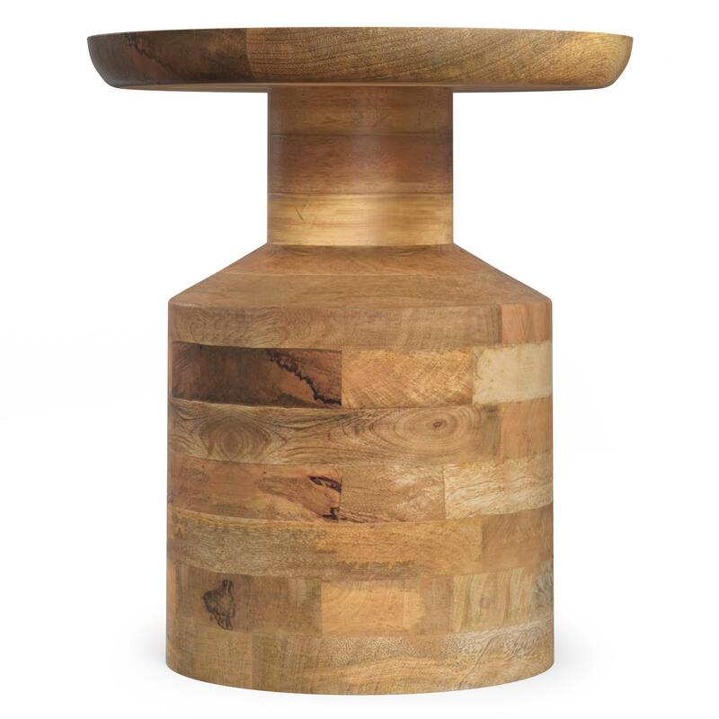 WYNDENHALL Norbury 16 inch Wide Solid Mango Boho Accent Table & Assembled