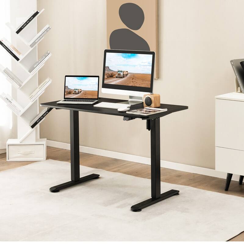 Gymax Electric Standing Desk Adjustable Stand up Computer Desk