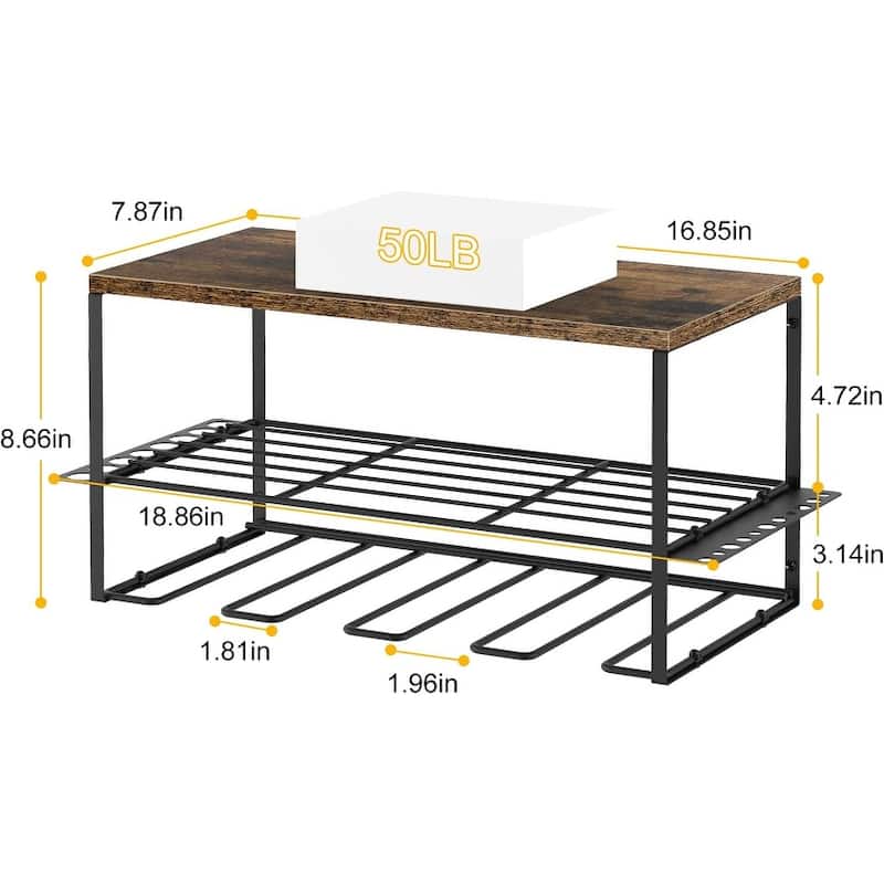 Set of 2 Wall Mounted Power Tool Organizer