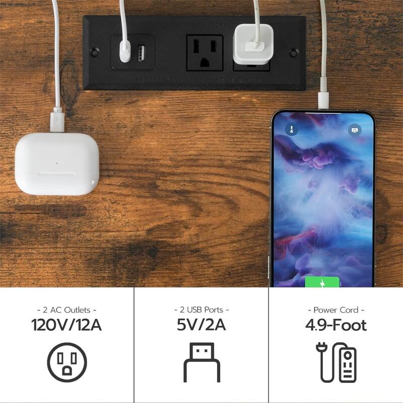 Nightstand with Charging Station