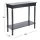 preview thumbnail 14 of 14, SAFAVIEH Tinsley 28-Inch Rectangular Wood Console Table, Transitional - 28" W x 12" D x 28" H