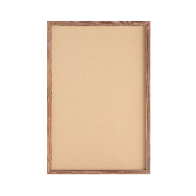 Commercial Wall Mount Cork Board with Wooden Push Pins