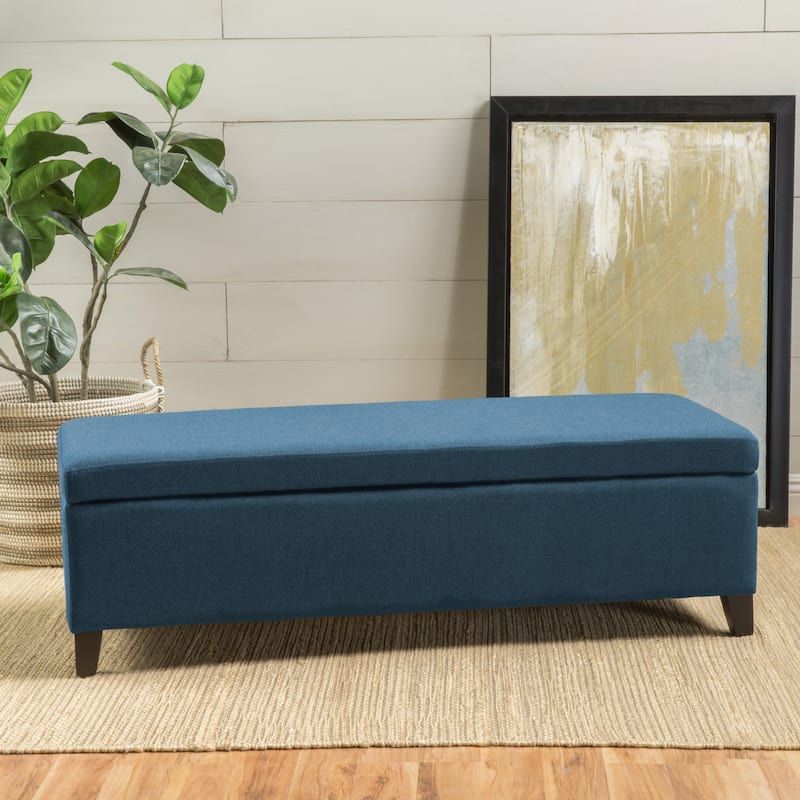 Storage Ottoman with Dense Foam Padding and Ample Space for Modern Living and Multi-Functional Use
