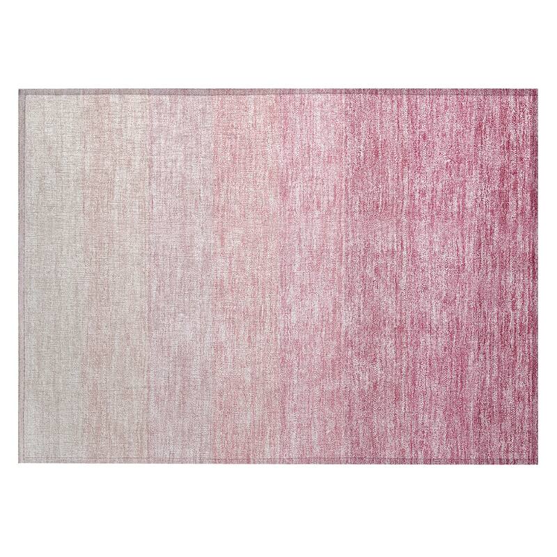 Machine Washable Indoor/ Outdoor Chantille Ombre Solid Rug