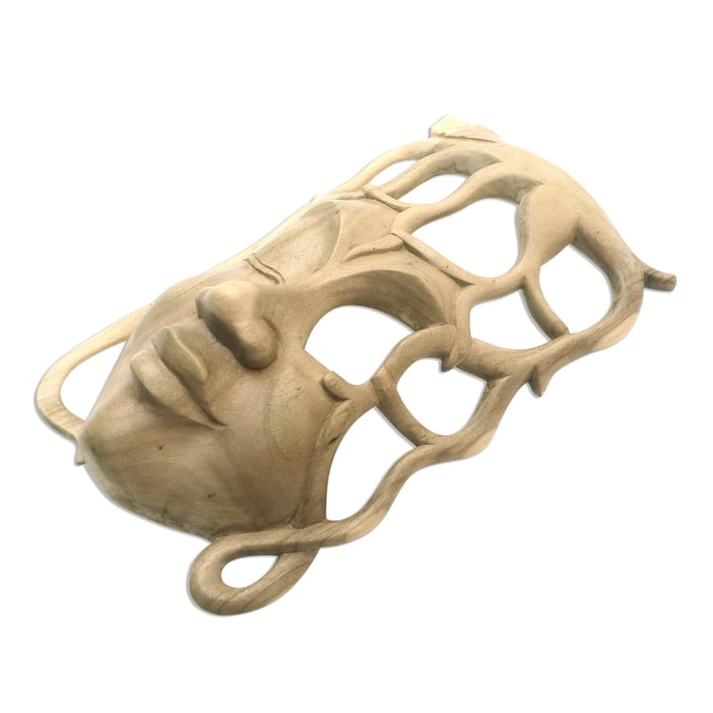 Woman Of The Forest Wood Mask