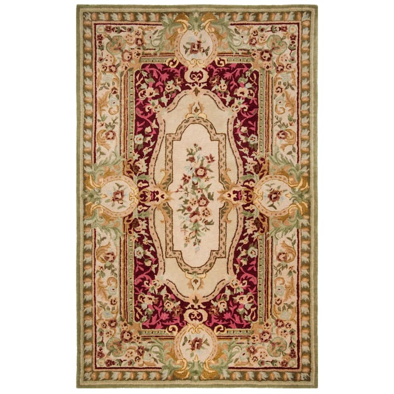 SAFAVIEH Handmade Savonnerie Zoey Traditional Oriental Wool Rug