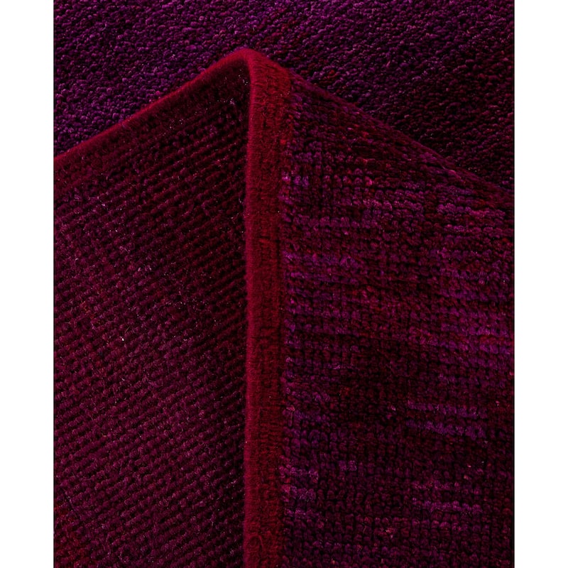 Overdyed One-of-a-Kind Hand-Knotted Area Rug - Purple - 9' 10" x 13' 10"