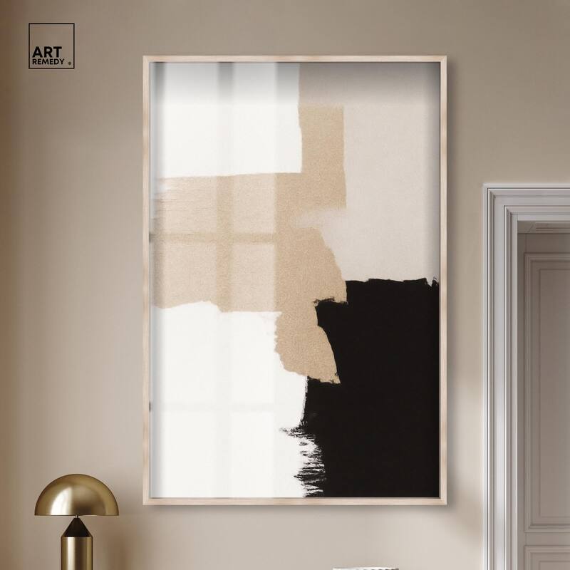 Beige and Black II Shadowbox by Art Remedy