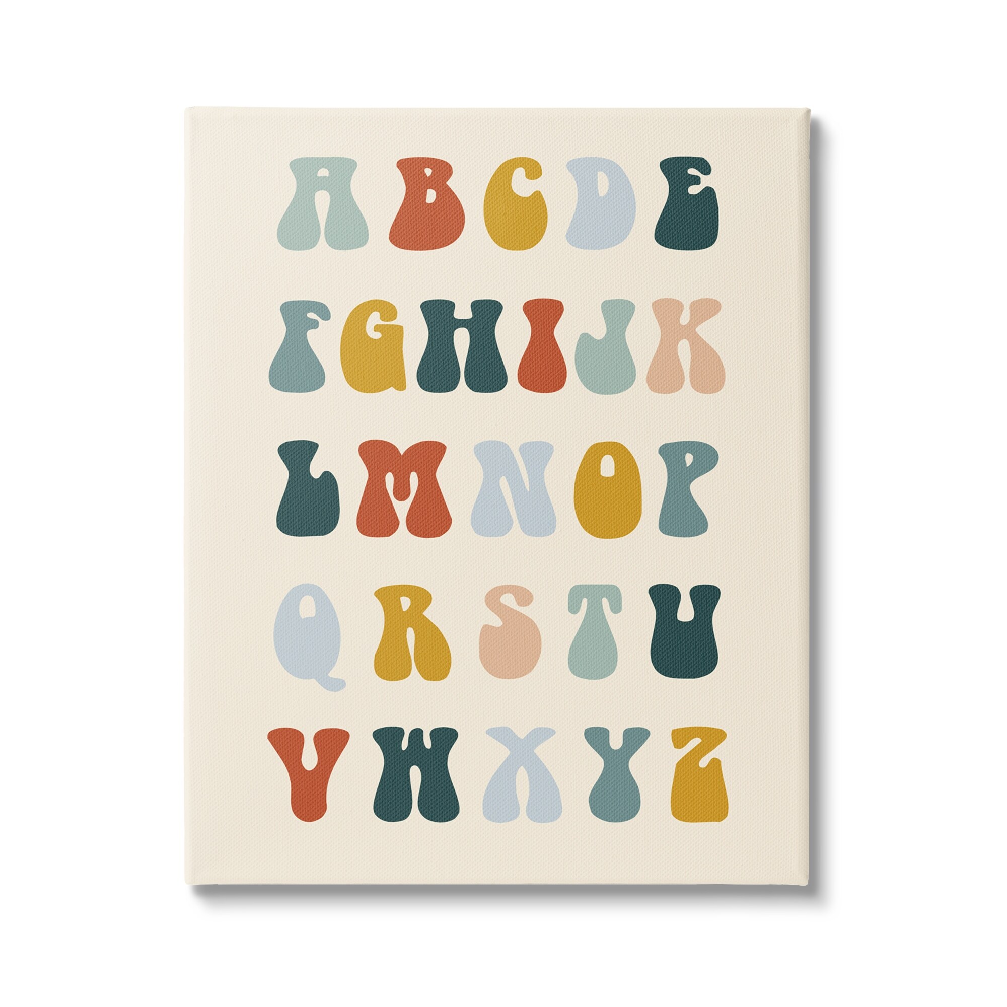 公式通販 - 人気アイテム多数 Wall Canvas Letters Alphabet Earthy Stupell Art by Design シャツ