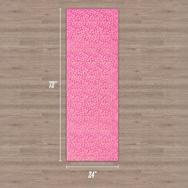 Juicy Couture Metallic Leopard Plush Rugs