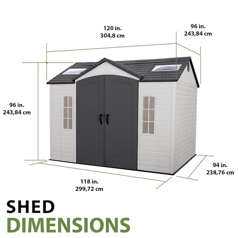 Lifetime 10 Ft. x 8 Ft. Outdoor Storage Shed