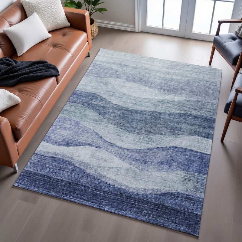 Premium Washable Super Soft Cool Modern Wvave Mayfield Rug
