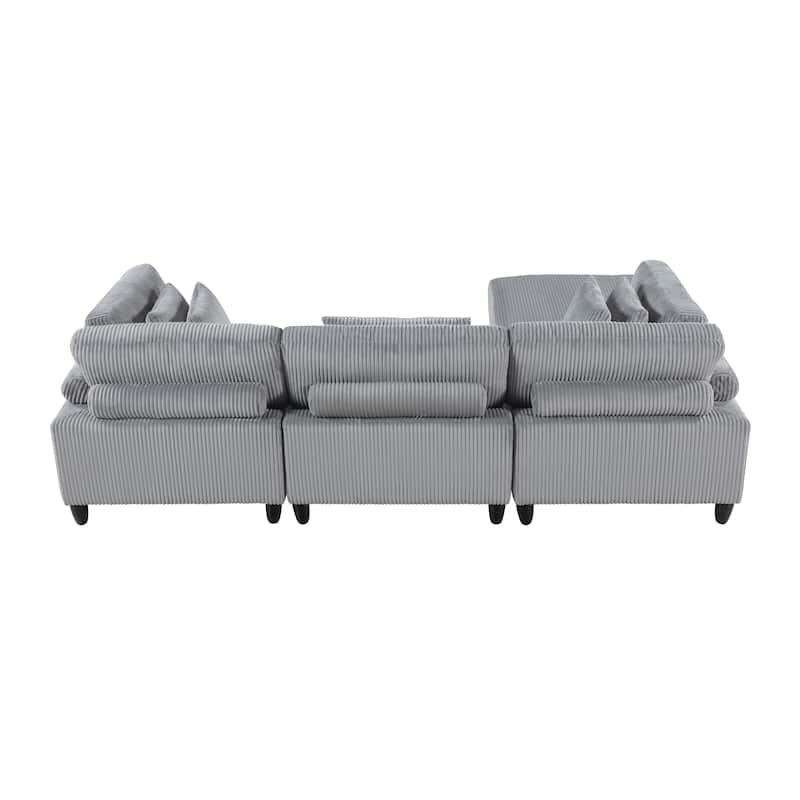 Jonas 4-Piece Modular Sectional Sofa with Ottoman