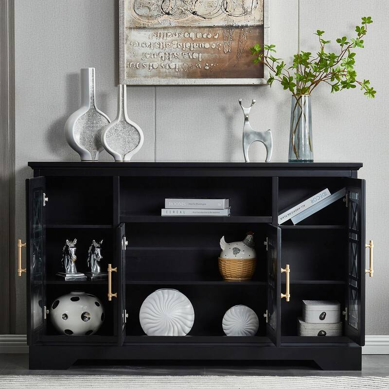 Sideboard Buffet Table with 2 Doors