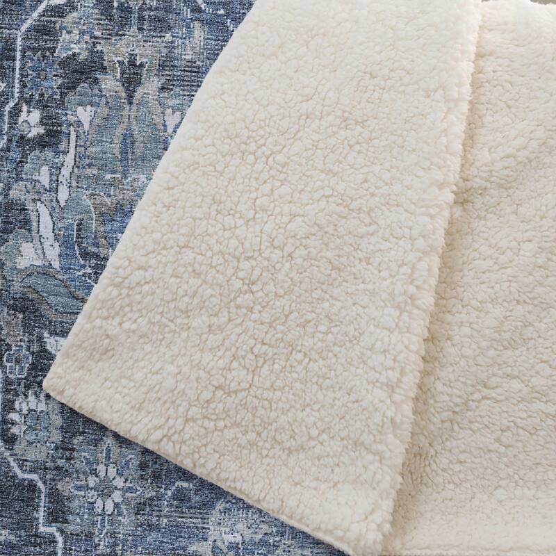 Premium Machine Washable ASB94 Traditional Global Sherpa Throw Blanket