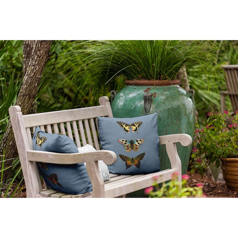 Butterflies Polyester Indoor/Outdoor Pillow