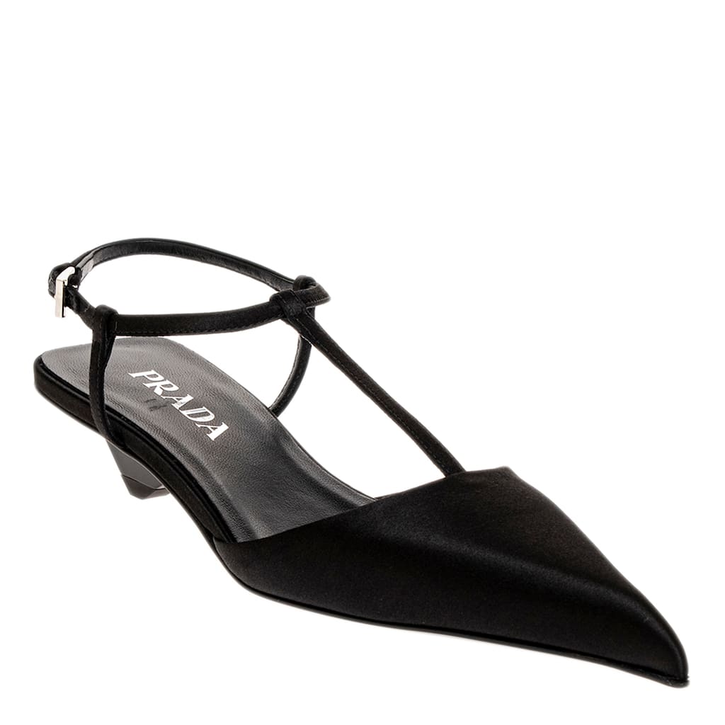 Prada Satin Slingback Pumps