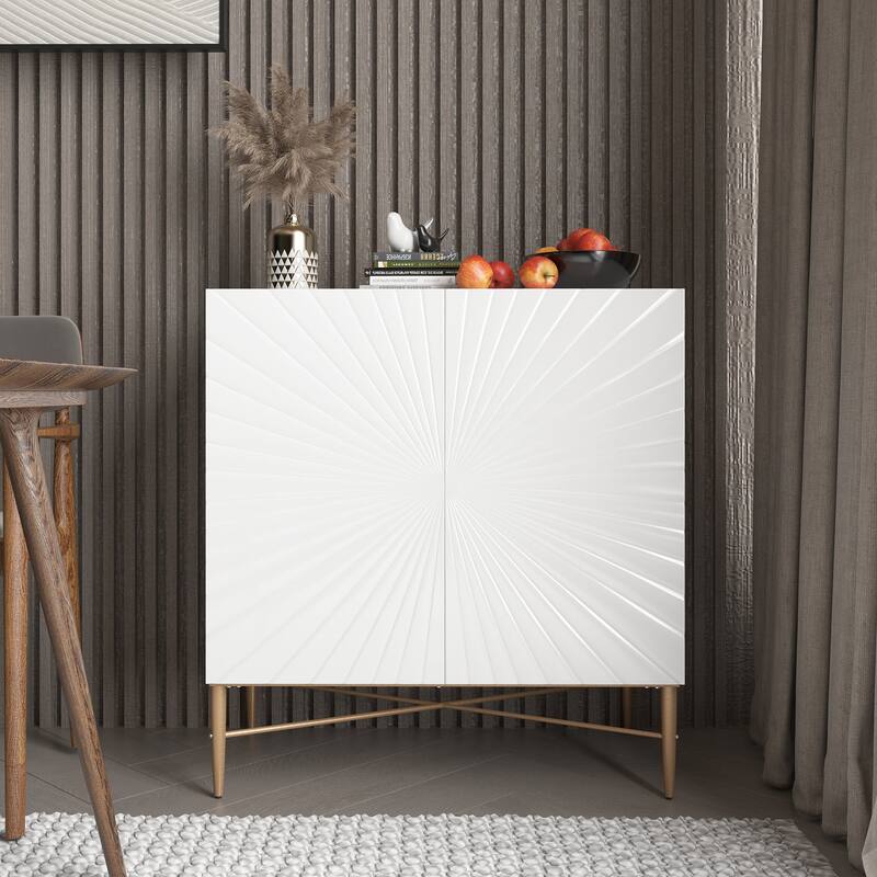 2 Door Vintage Accent Cabinet
