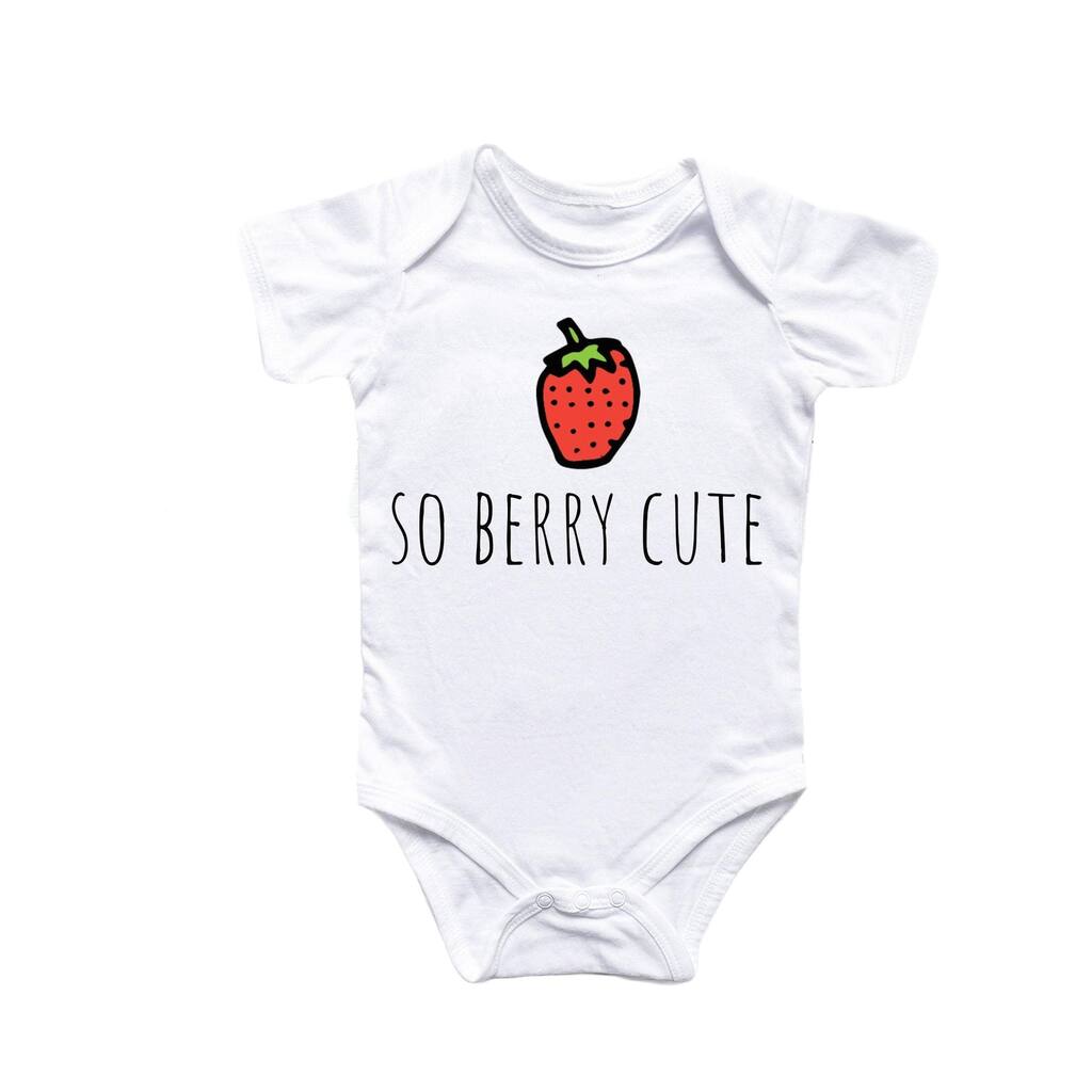 Strawberry Cute - Baby Boy Girl Clothes Infant Bodysuit Funny Cute Newborn