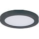 preview thumbnail 1 of 2, Maxim 57590WT Chip 5-1/2" Wide LED Flush Mount Ceiling Fixture Black