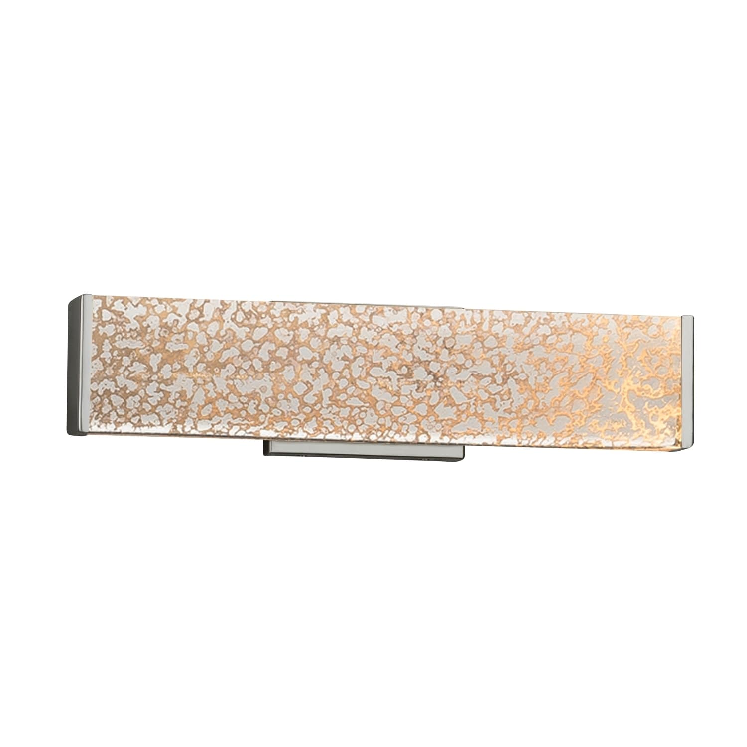 Justice Design Fusion Latitude Brushed Nickel ADA Wall/ Bath Bar, Mercury Shade