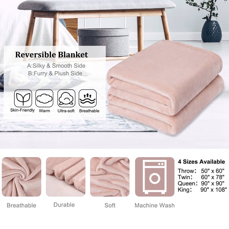 Decorative Throw Blanket Flannel Fleece Blanket for Couch