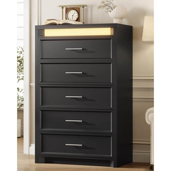 modern dresser colors 1600mm Contemporary 9-Drawer Champagne Bedroom Dresser for Storage in GoldHomary