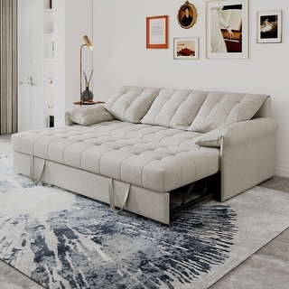 GDFStudio 91 Inch Convertible Sofa Couch with Pull Out Couch Bed - Bed ...