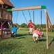 preview thumbnail 9 of 12, Backyard Discovery Cedar Cove Cedar Wood Swing Set, Slides, Clubhouse - 18'4" x 15'3"