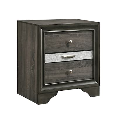 Tuxedo Grey 3-drawer Nightstand