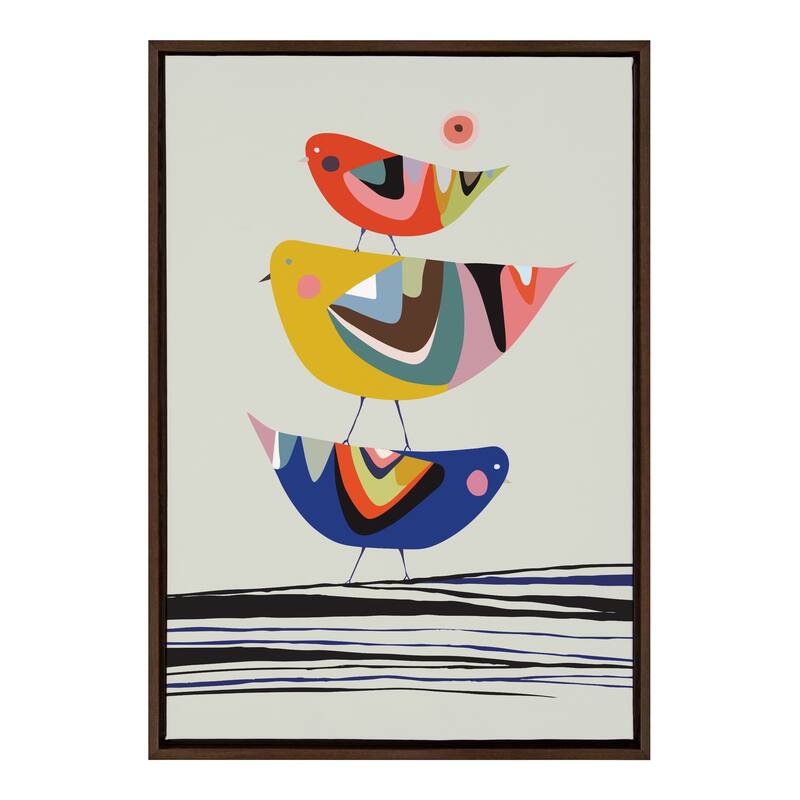 Kate and Laurel Sylvie The Family Tree Framed Canvas By Rachel Lee