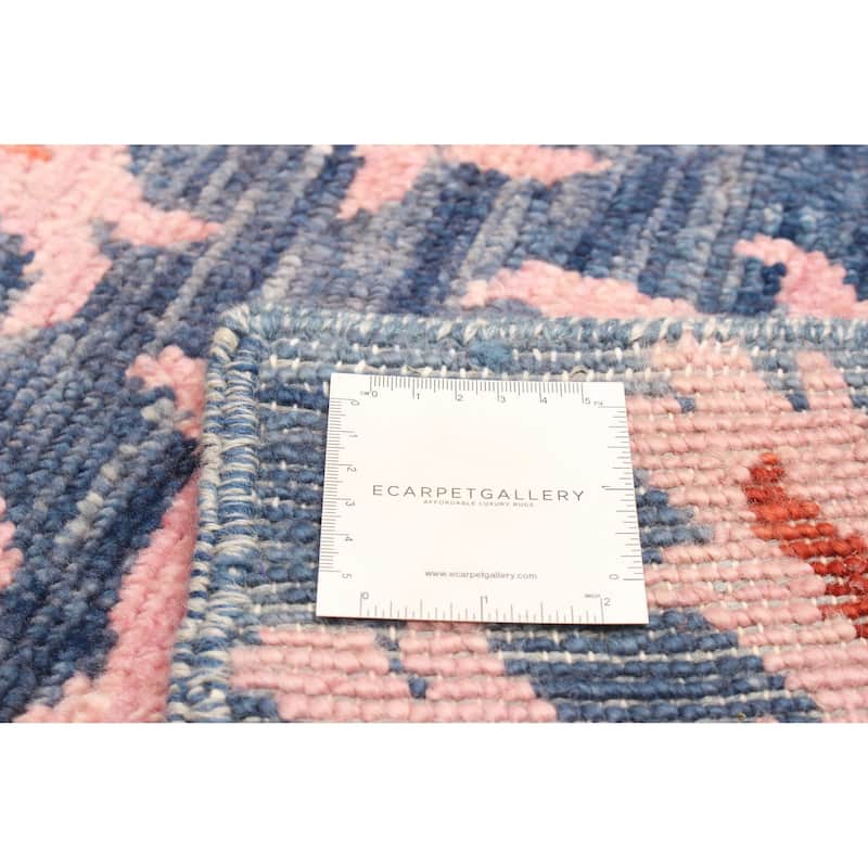 ECARPETGALLERY Hand-knotted Mystique Dark Blue Wool Rug - 4'7 x 6'1