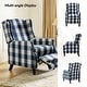 preview thumbnail 15 of 63, HULALA HOME Damaris Mid-Century Modern Manual Pushback Recliner with Wingback Design Set of 2