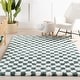 preview thumbnail 19 of 40, Nuloom Adelaide Mid-Century Checkered Shag Area Rug