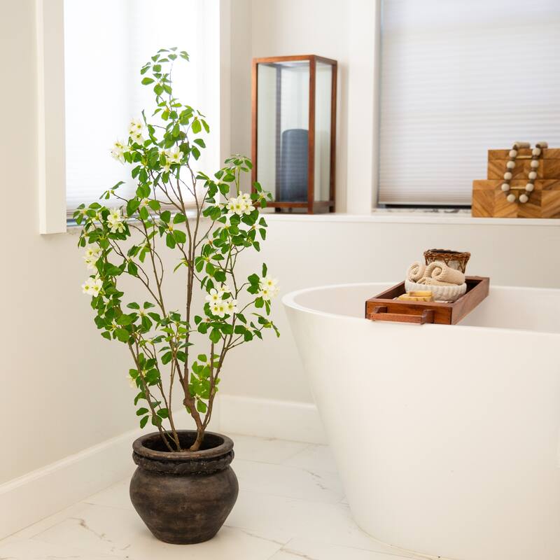 4-ft Artificial Dogwood Tree - Green